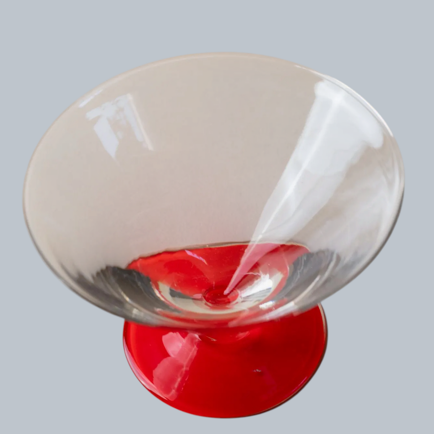 Ruby Base Art Deco Martini Glasses – Set of 6