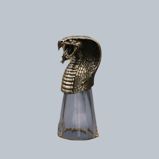 Artisanal Cobra Head Flip-Top Shot Glasses – Set of 6