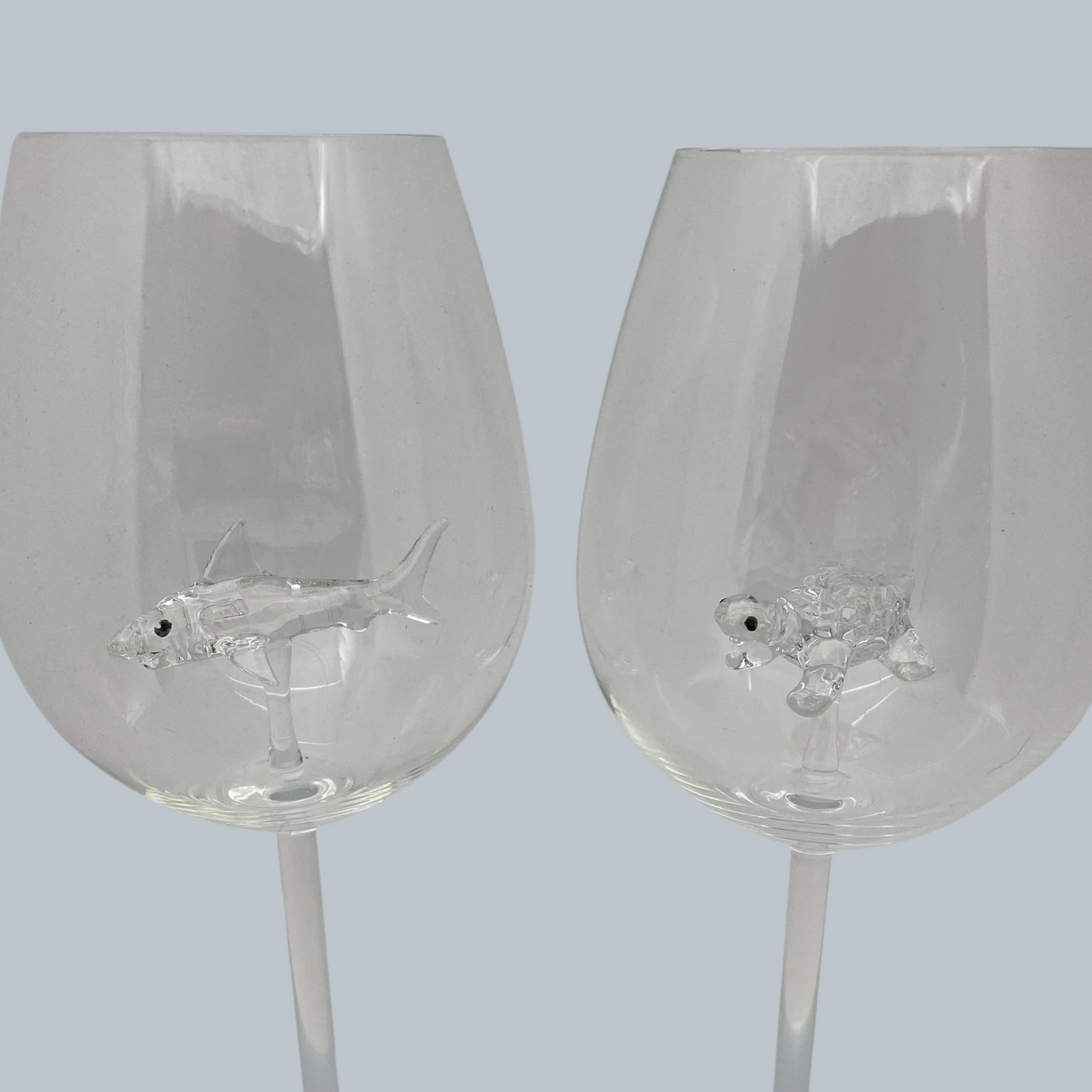 Handcrafted Sea Creature Wine Glass Set (Set of 6)