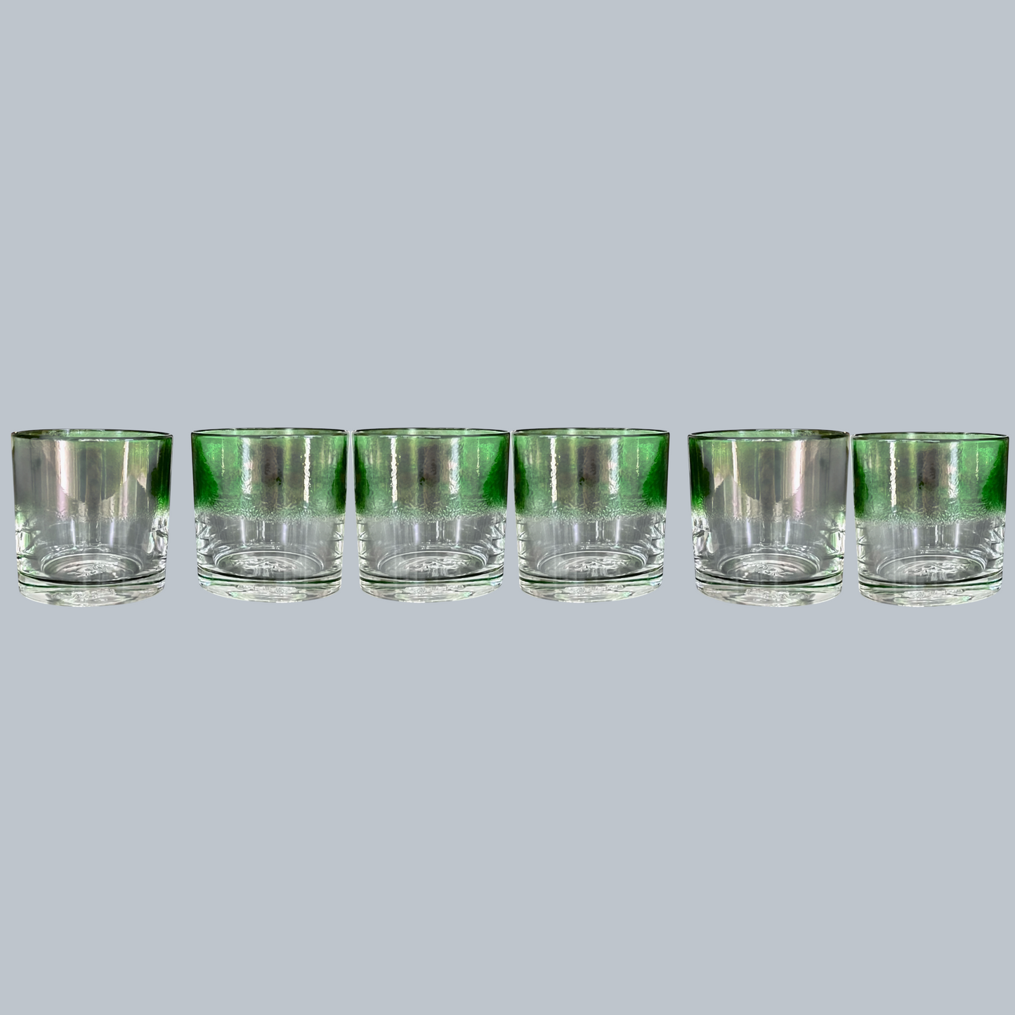 Emerald Forest Ombre Rocks Glasses – Set of 6