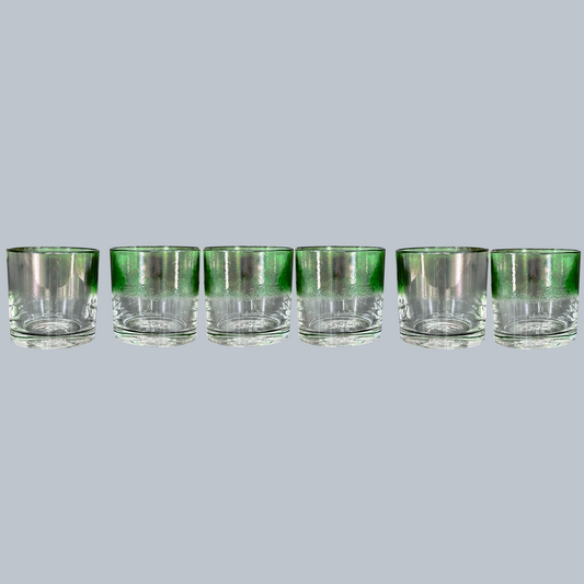 Emerald Forest Ombre Rocks Glasses – Set of 6